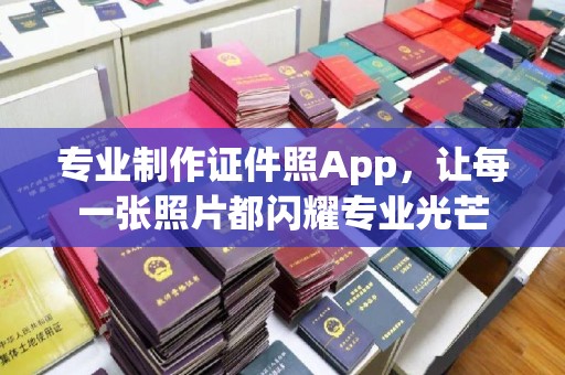 西畴专业制作证件照App，让每一张照片都闪耀专业光芒