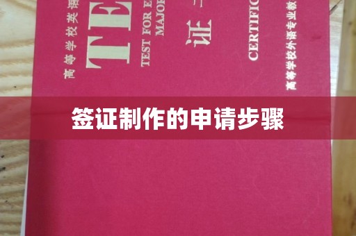 西畴签证制作的申请步骤
