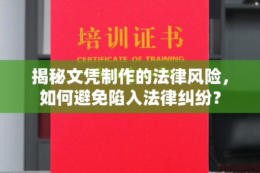 西畴揭秘文凭制作的法律风险，如何避免陷入法律纠纷？