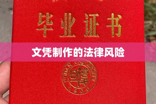 西畴文凭制作的法律风险