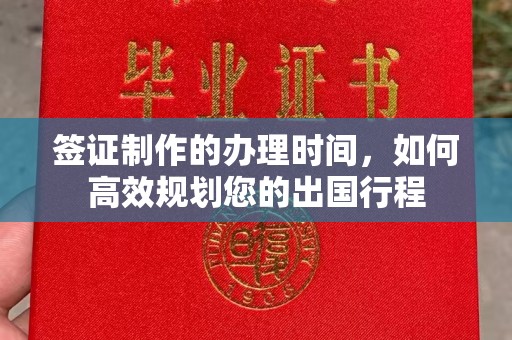 西畴签证制作的办理时间，如何高效规划您的出国行程